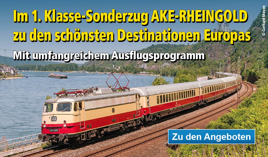 Sonderzugreisen mit dem AKE Rheingold